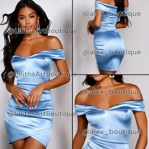 Windsor Princess Stain Bodycon Dress(C029)-Size M for Women